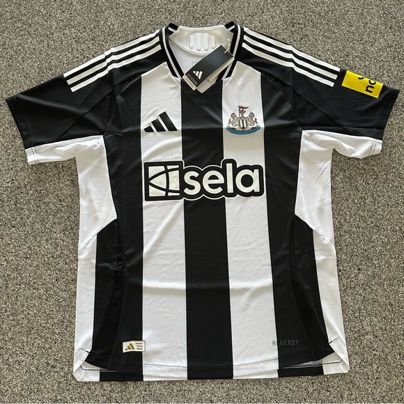Adidas Newcastle United FC 24/25 Home Authentic Soccer Jersey Mens Size 2XL